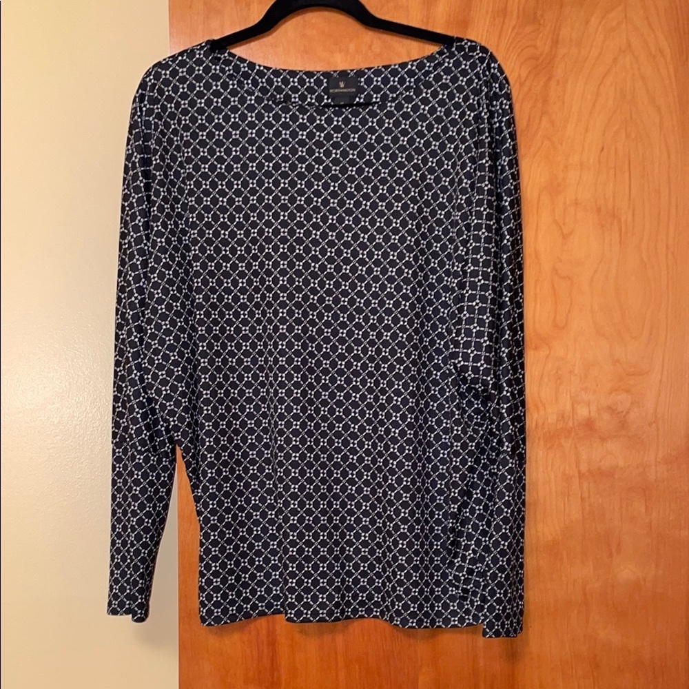 Worthington Women’s Boat Neck Long Sleeve Top Size XL